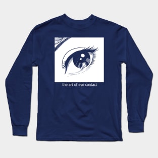 eye contact art "no stroke" Long Sleeve T-Shirt